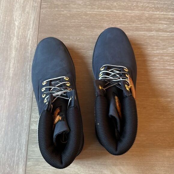 Timberland Heritage 6-Inch Waterproof Boot Navy Nubuck Size 9 Nwt - Picture 12 of 12